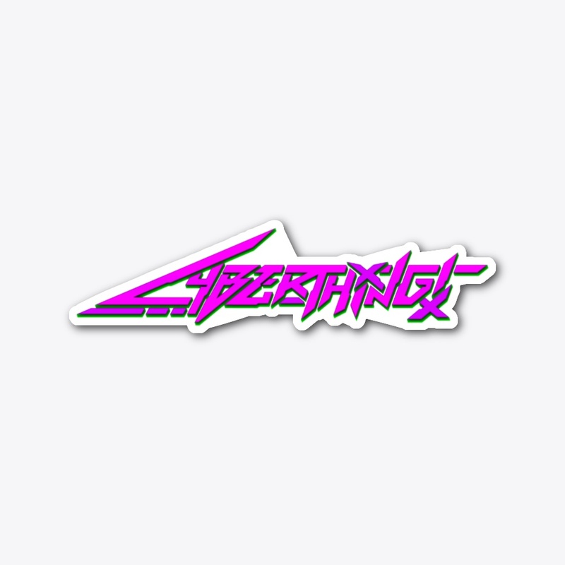 Purple logo sticker