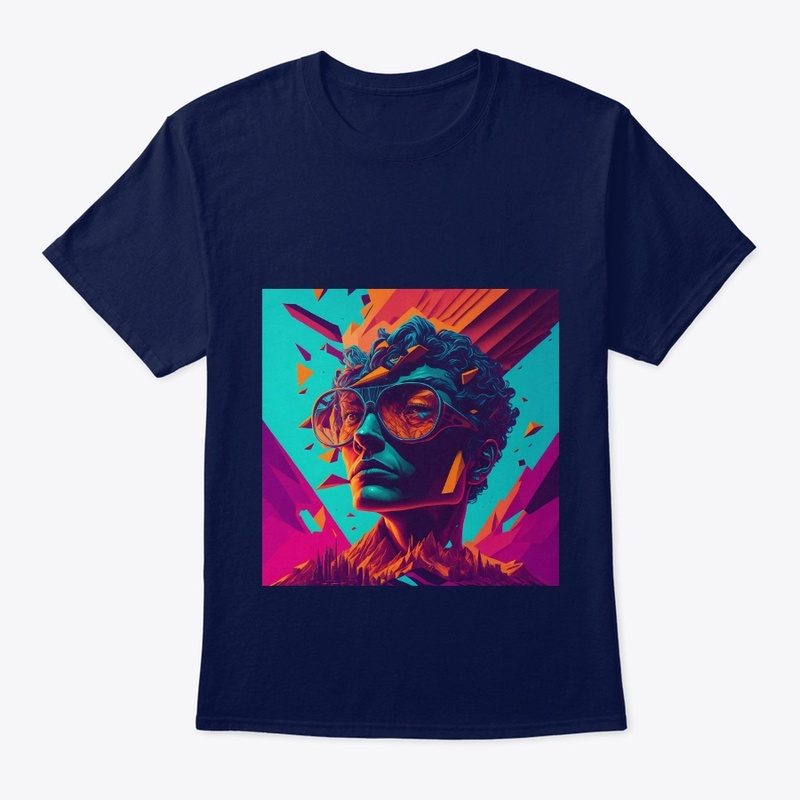 Futuristic 3D Sunglass Man Design