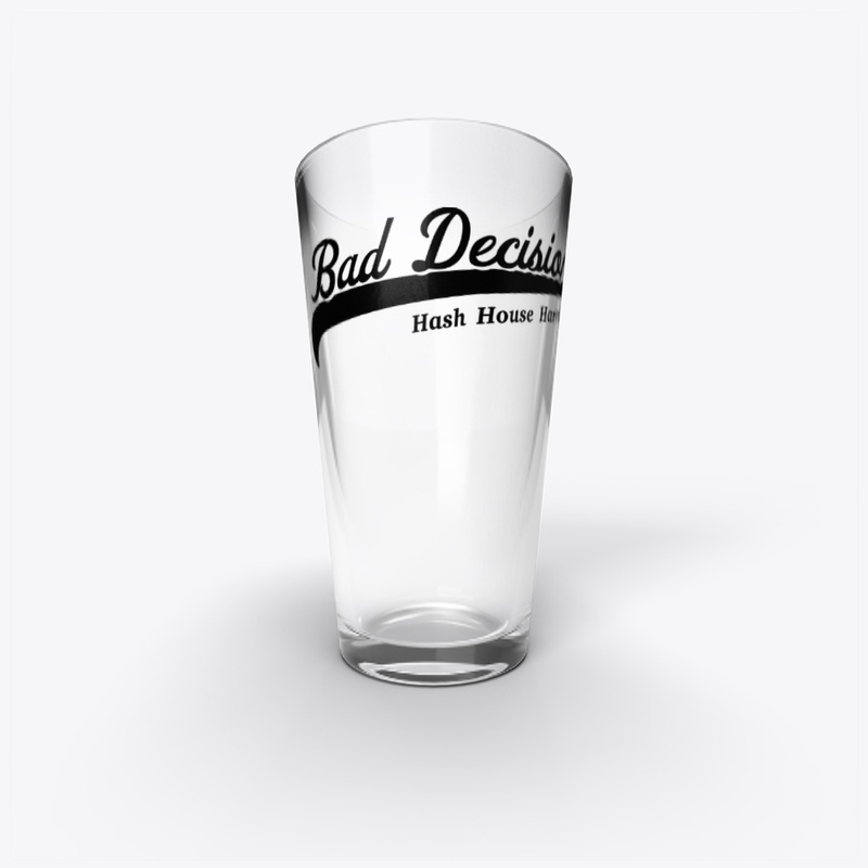 Black Pint Glass