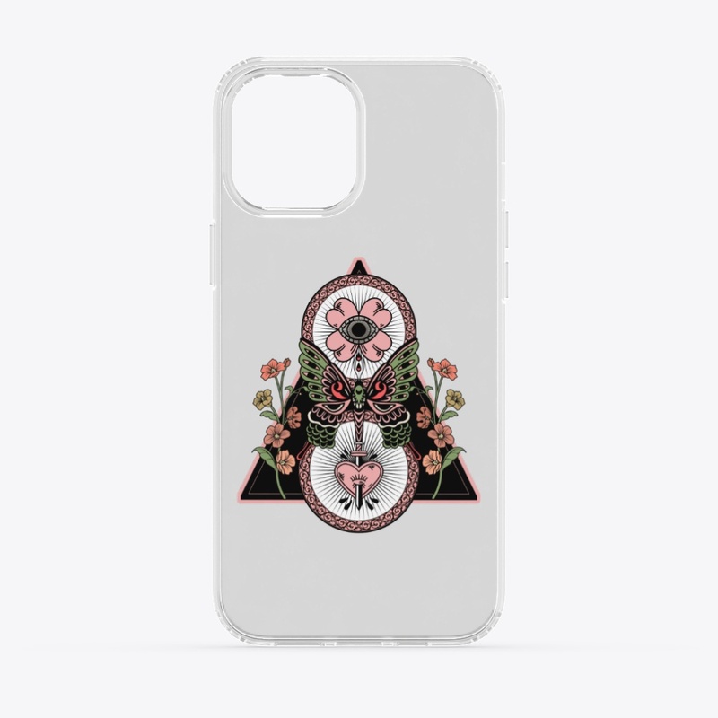 Triangle Butterfly Flower Eye