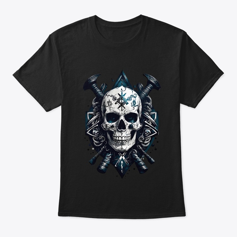 Pirate skull badge Design