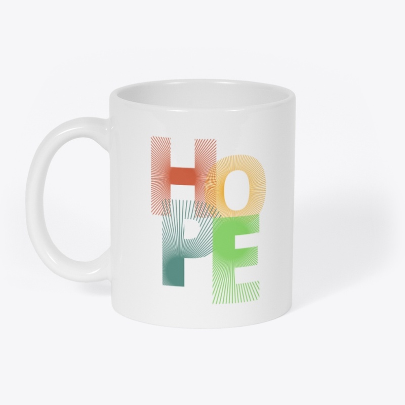 HOPE RGB Graphic White Tee