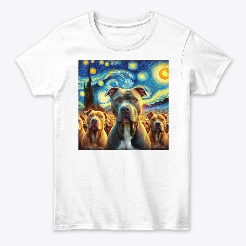 Pitbulls Starry Night