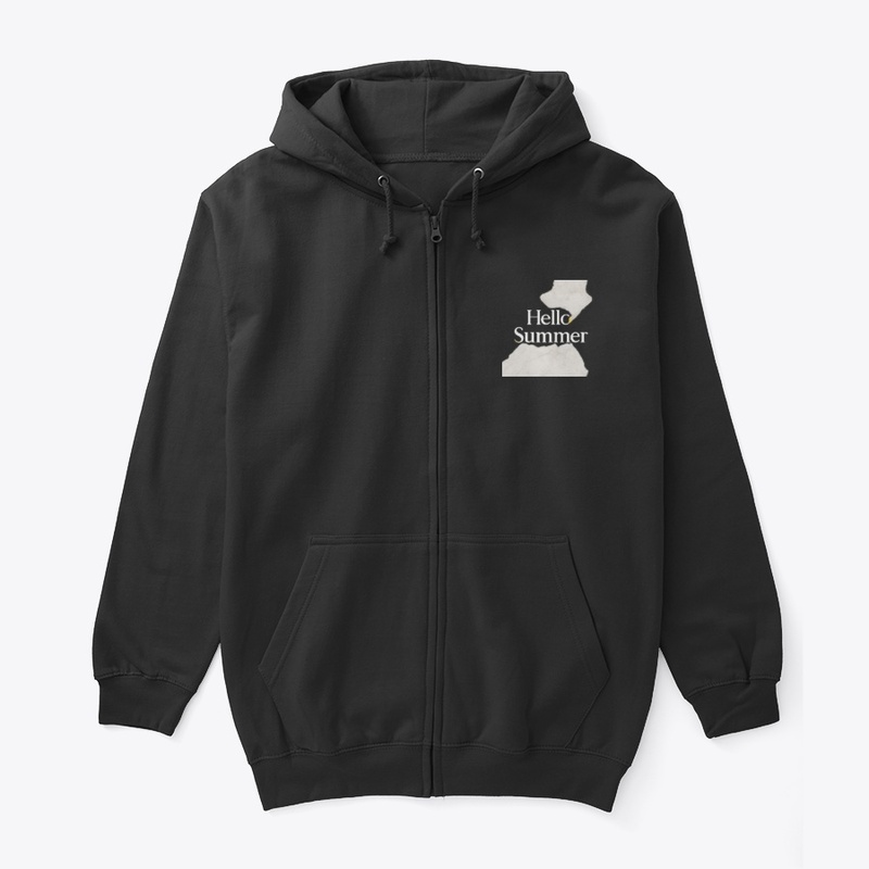 Elegant Marble "Hello Summer" Typography