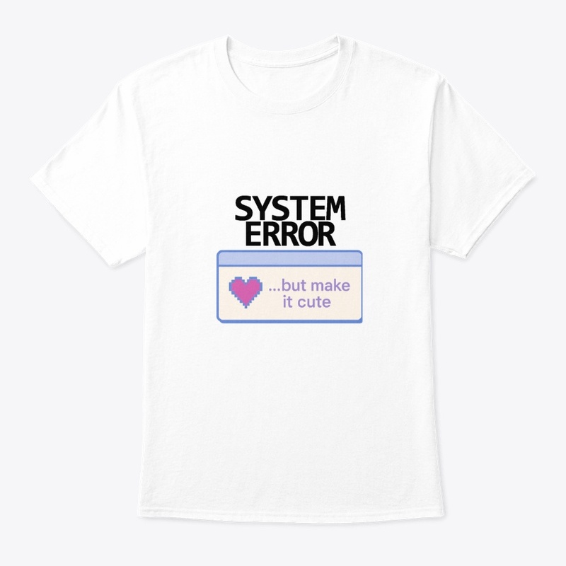 System Error (BLACK) Y2K Glitch Merch