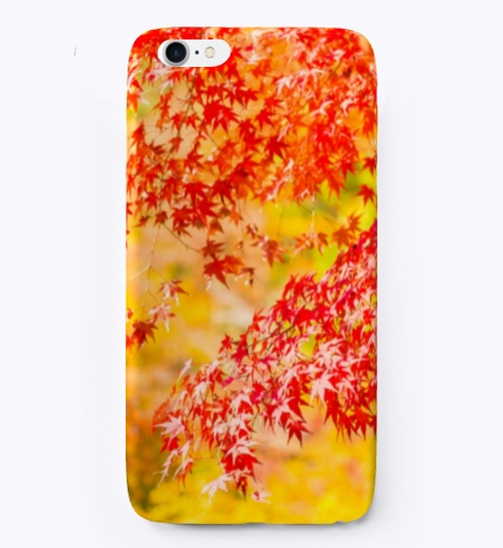N-114 RED AND GREEN MAPLE LEAVES