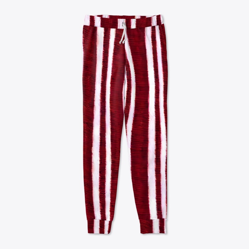 Red and White Striped Design 