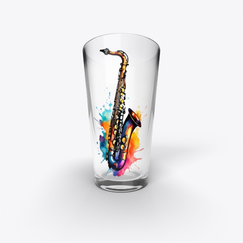 "Groovy sax tee: Jazz chic."