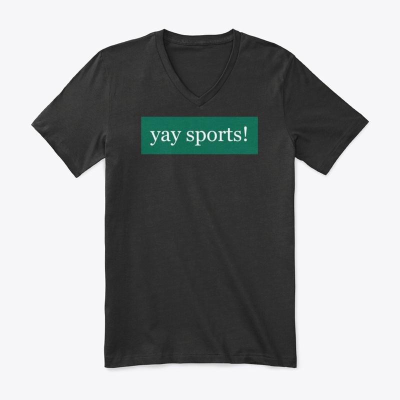 Yay Sports Written in White on Green