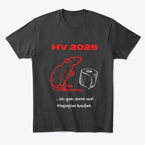 Funny Hv 2026 Klopapier Meme Black T-Shirt Front