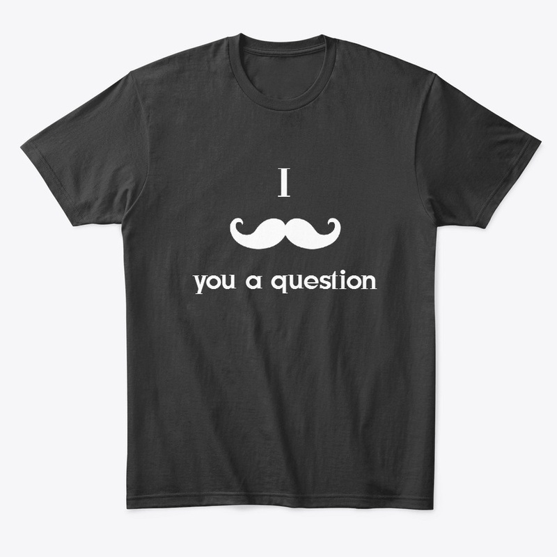 Moustache print on tee