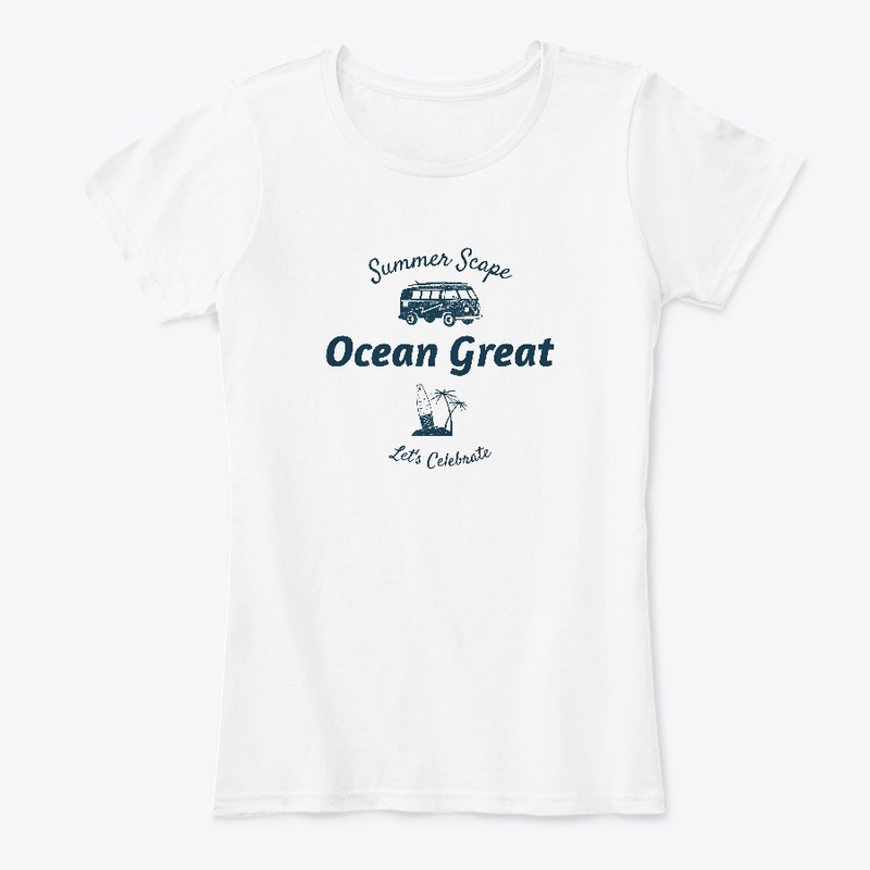 Summer scape ocean great let's celebrate