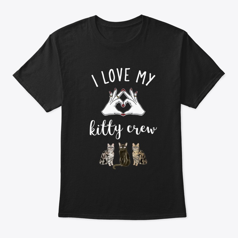 I Love My Kitty Crew Design 4 | Cat Tee 