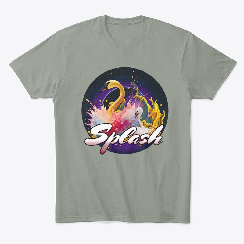 Splash moment for the swan!