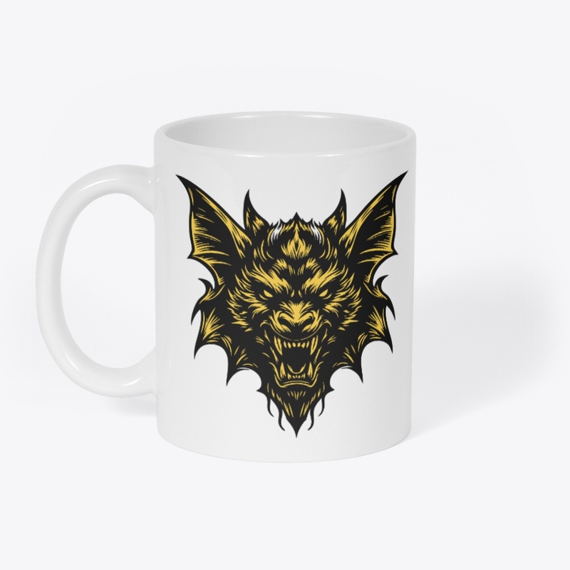 Angry Bat Head Fierce Nocturnal Design