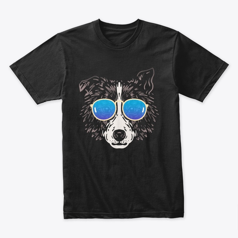 Cute Dog in Sunglasses (Colored+sg09)