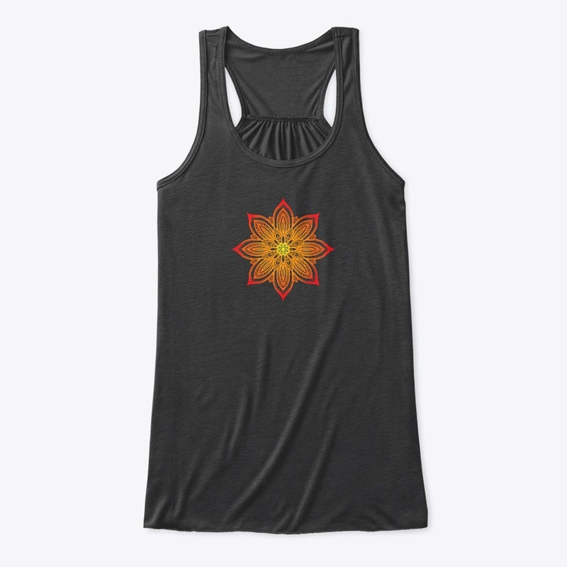 Mandala Lotus Flower in Sunburst