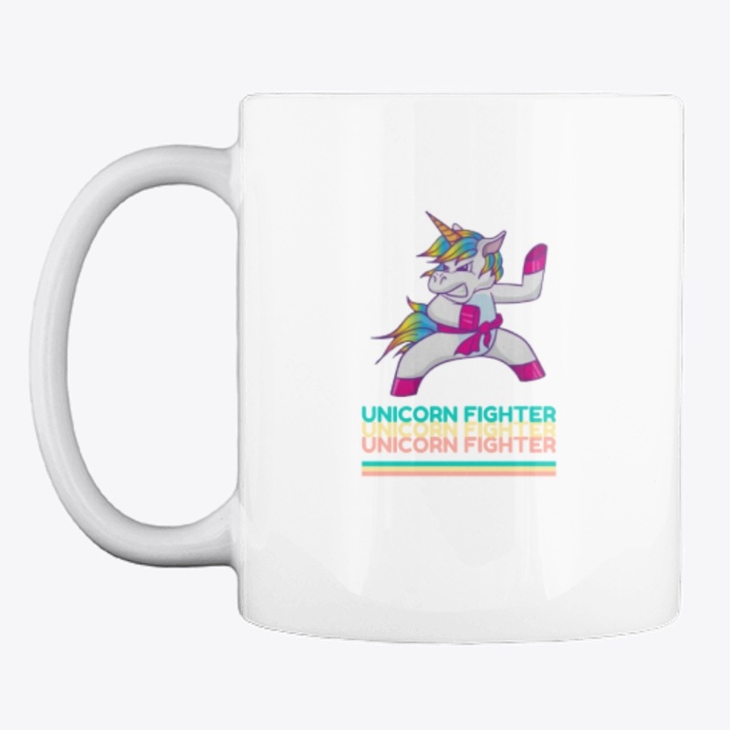 unicorn fighter mug