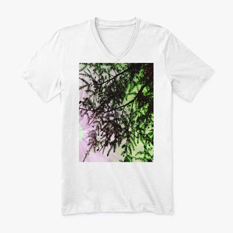 green and pink tree 