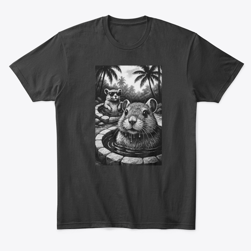 Cute Rat Pool Party Tropical Vibes