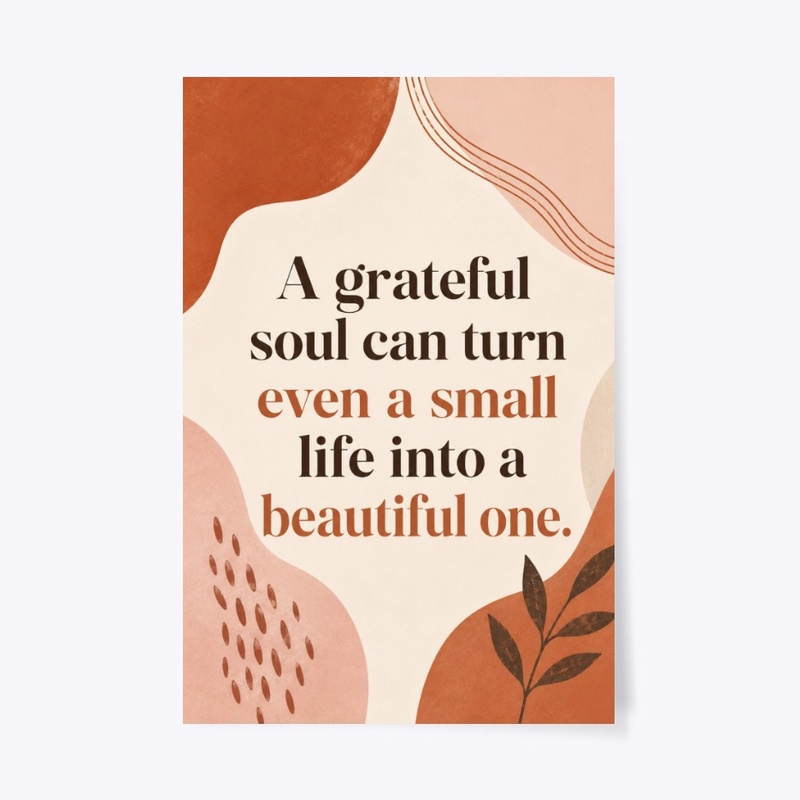 Beautiful Life Quote Print