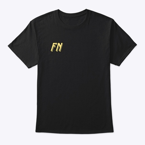 Fn Logo Tee Black T-Shirt Front