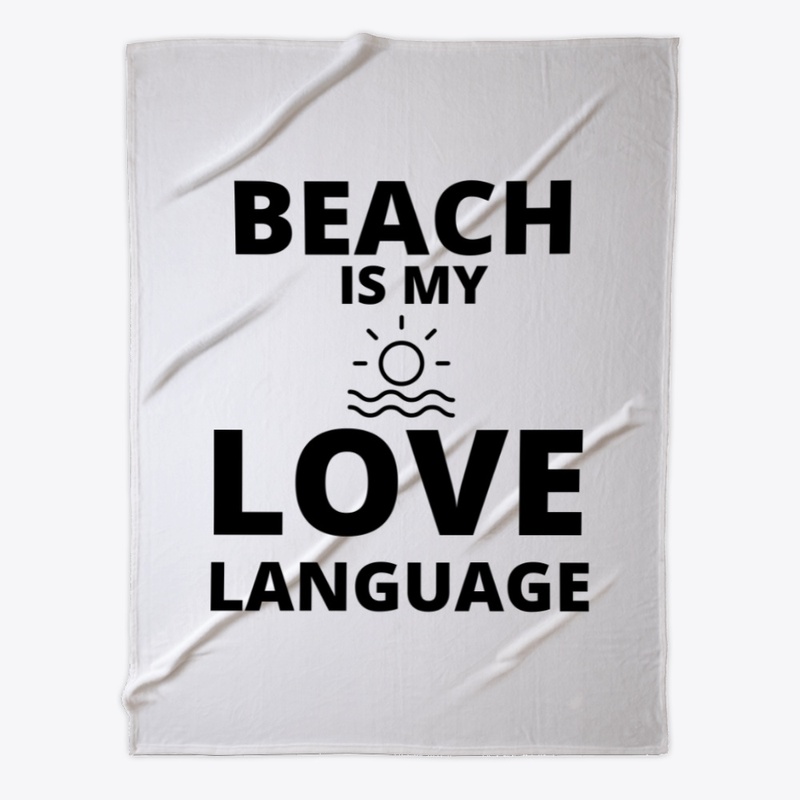 Beach is my love language funny summer q
