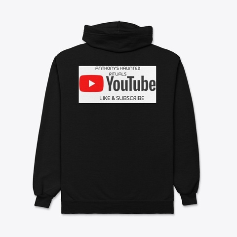 Haunted Hoodie From My Channel Black T-Shirt Back