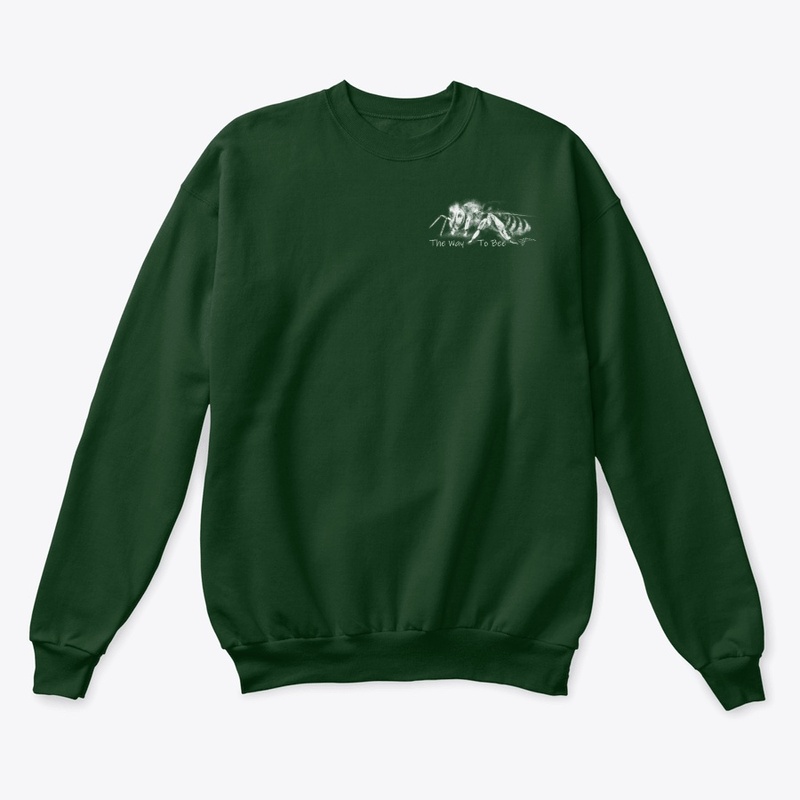 Honey Bee small on Crew Neck Sweatshirt