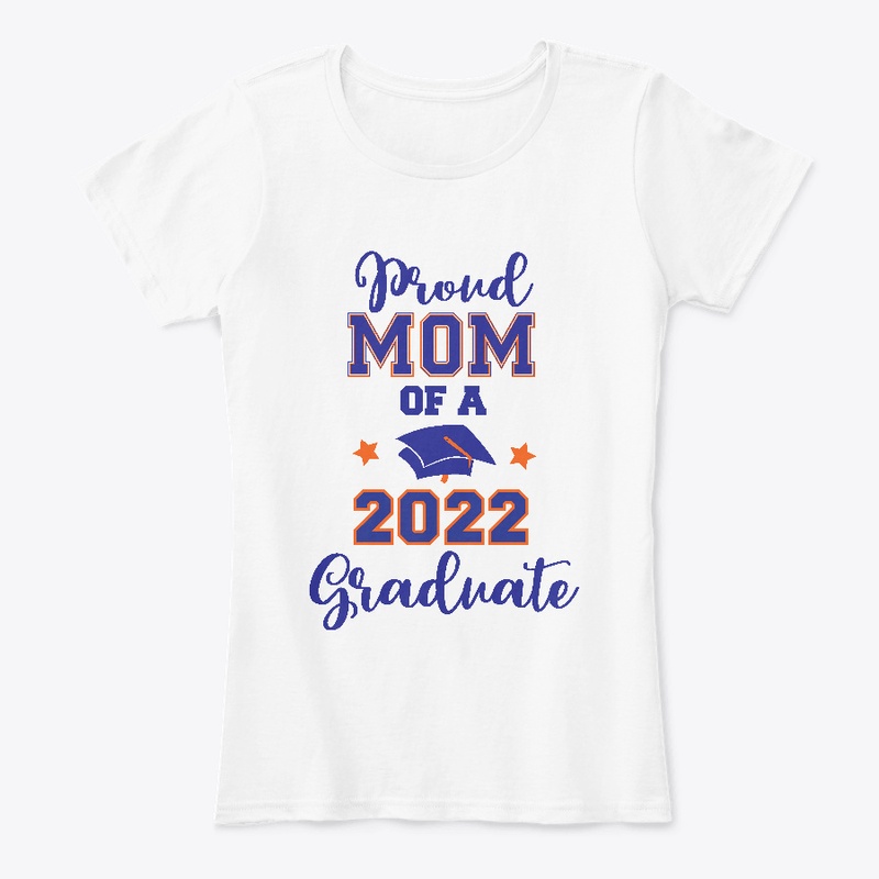 Proud Mom of Graduate - Blue & Orange