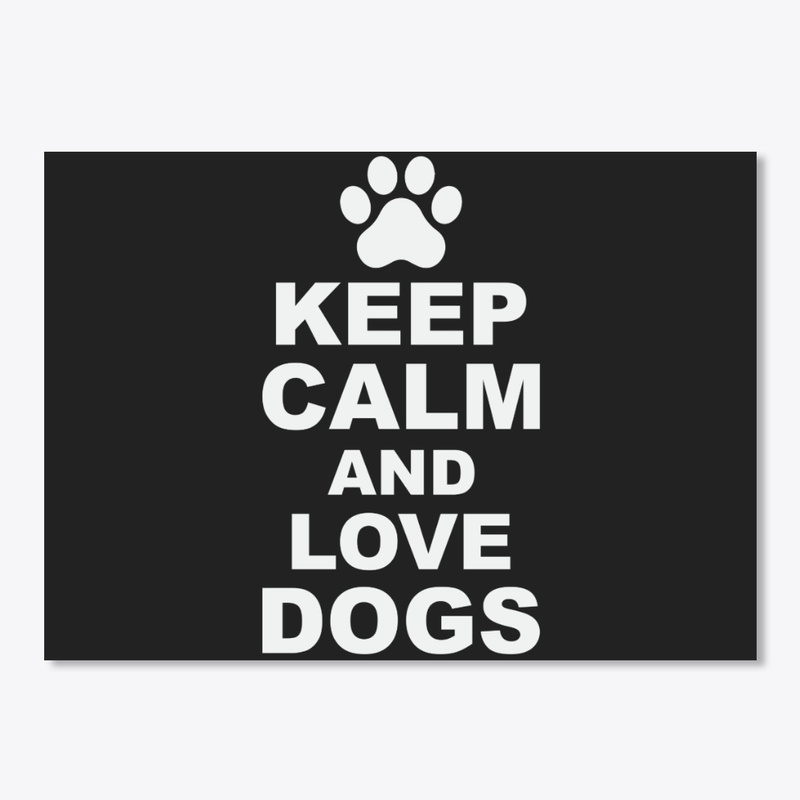 Keep Calm and love dogs T-shirt