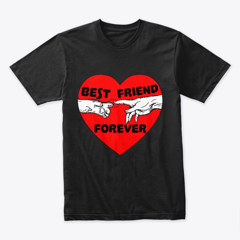 Best Friend Forever Red Heart