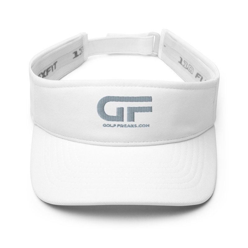 GOLF FREAKS GREY LOGO GOLF VISORS