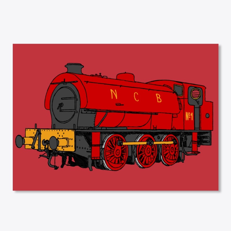 Austerity Saddle Tank NCB Red