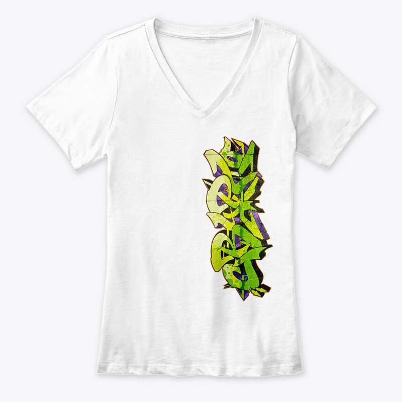 GREEN CRYPTO URBAN GRAFFITI DESIGN