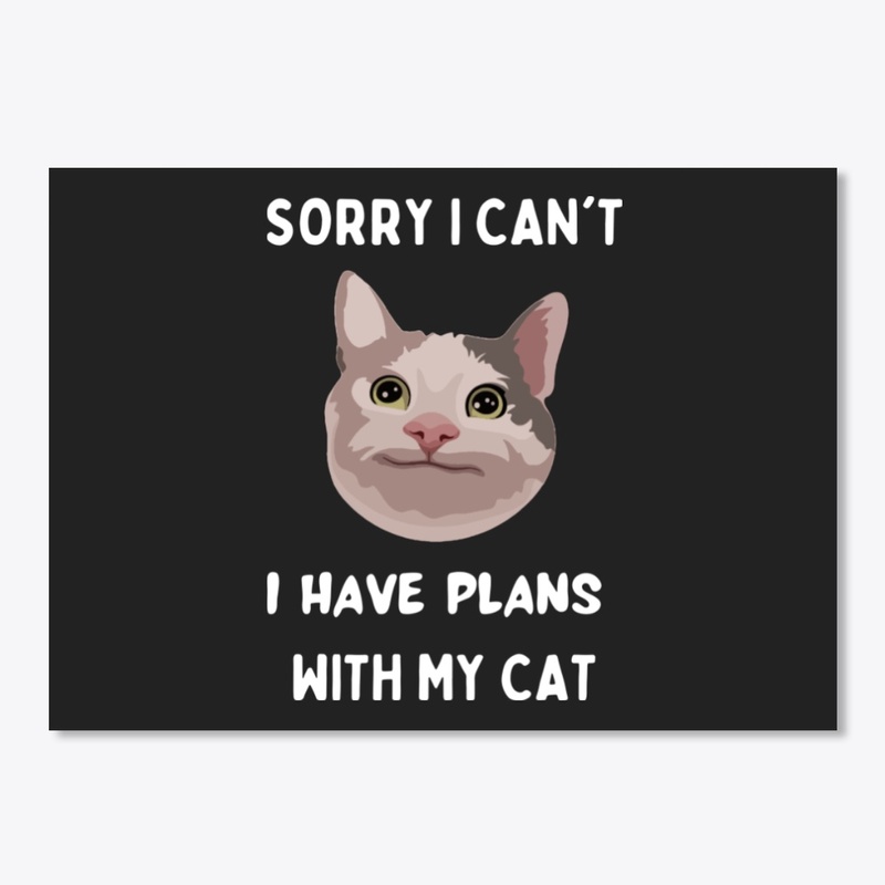 Sorry I can't I have plans with my Cat