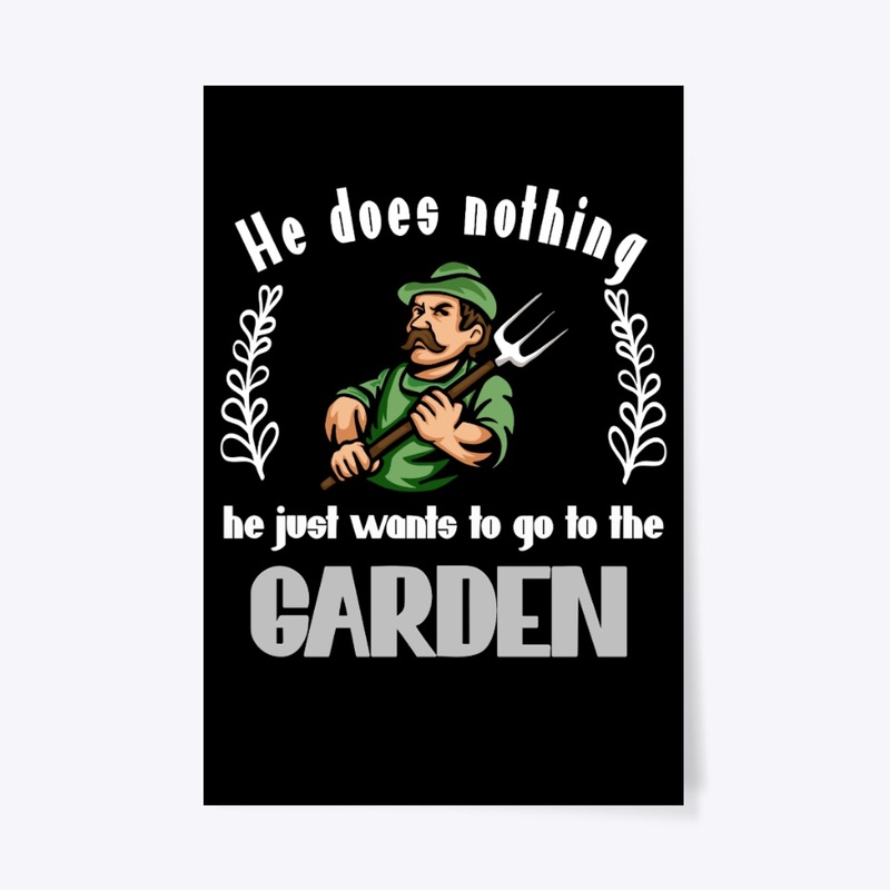 Gardener just wants to go to the garden.