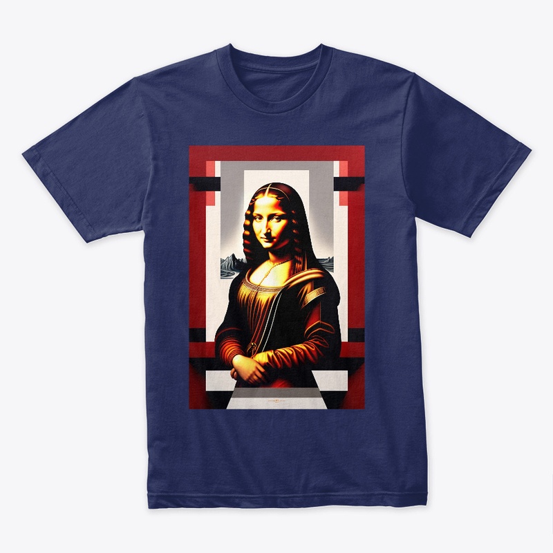 Monalisa Unique on customized T-Shirt