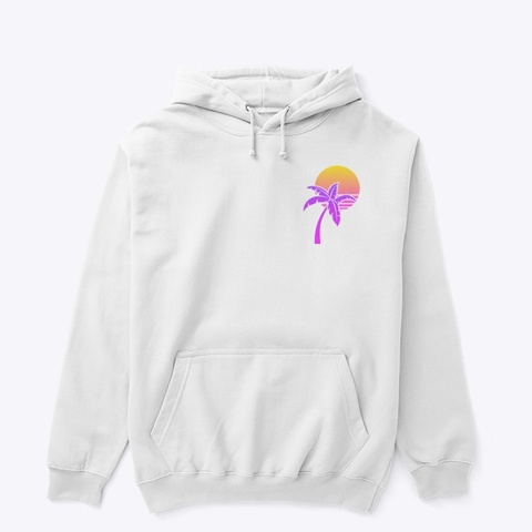 Sunrise Hoodie  White áo T-Shirt Front