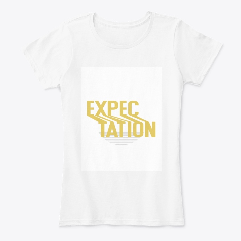 Expectation print t-shirt