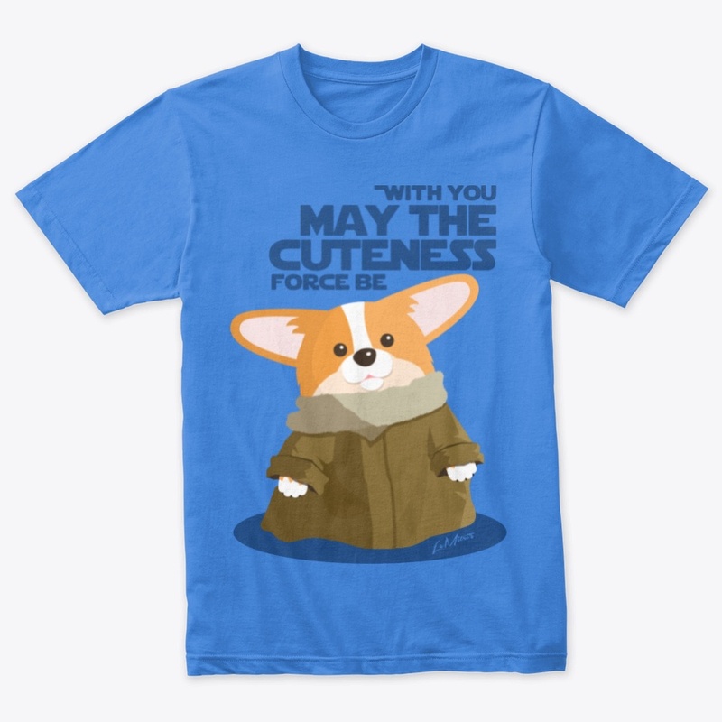 Corgi Cuteness Force-Blue-TriBlend