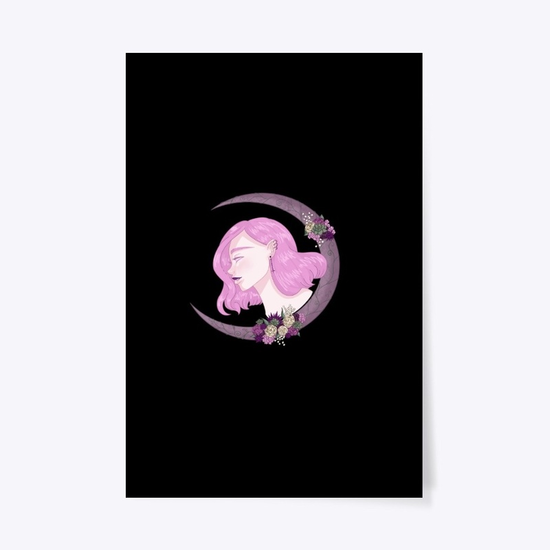 Pastel Goth Crescent Moon