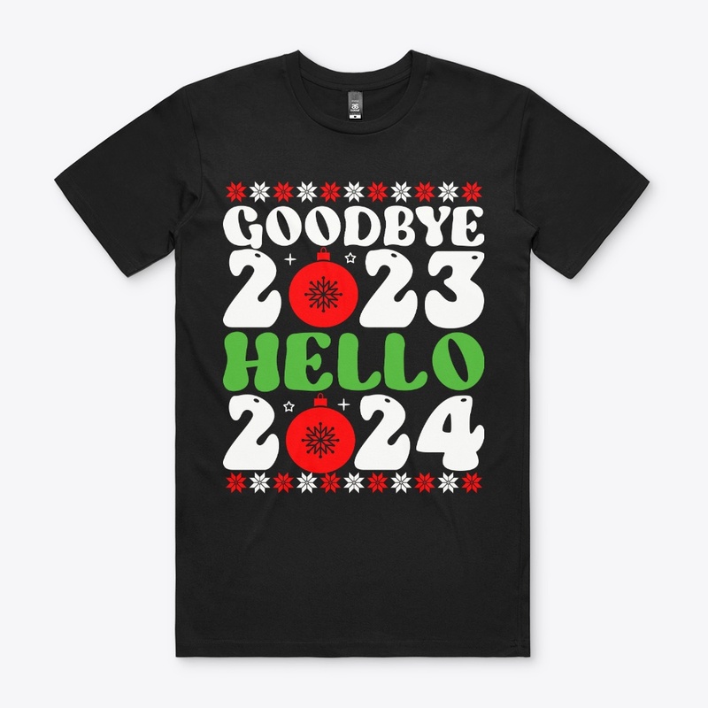 Goodbye 2023 Hello 2024 Christmas Shirt