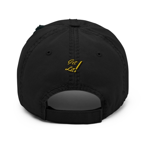 Toclg Distressed Cap Black T-Shirt Back