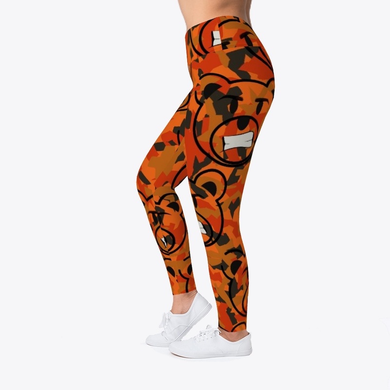 369 Fire Orange Camo Bear