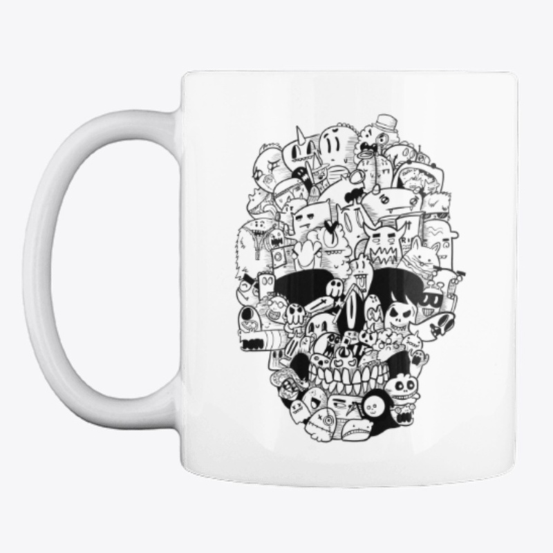 Skull doodle Mug