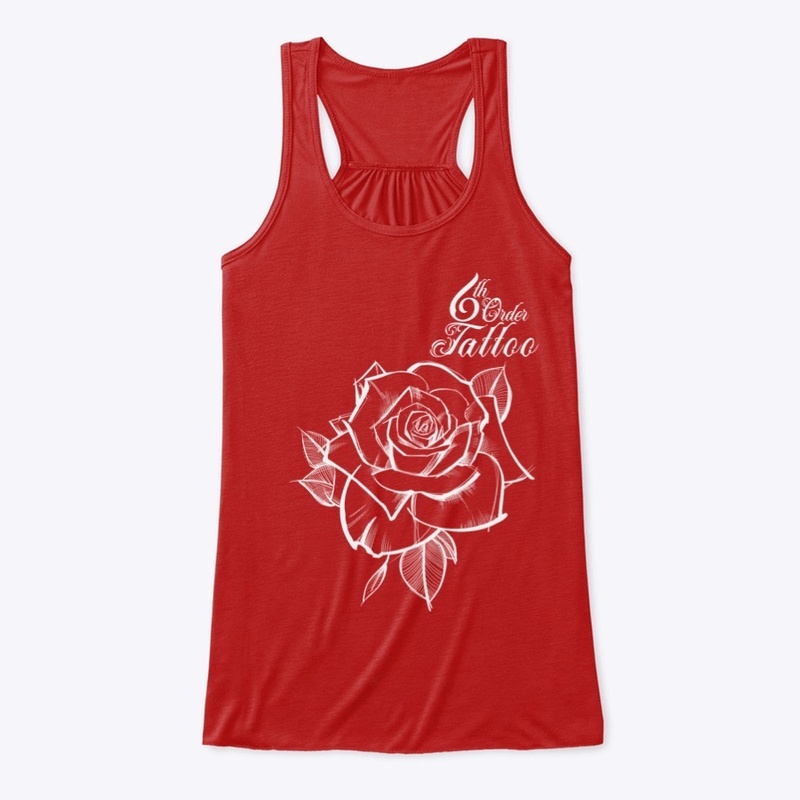 Sketchy Rose (White Print)