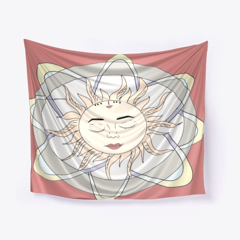 Pale Sun Wall Tapestry