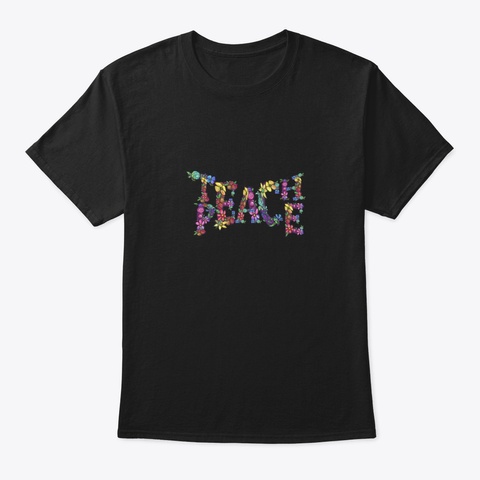 Teach Peach Black T-Shirt Front