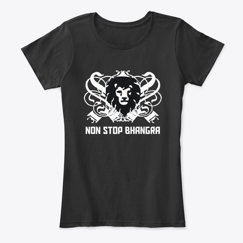 Non Stop Bhangra  Black T-Shirt Front